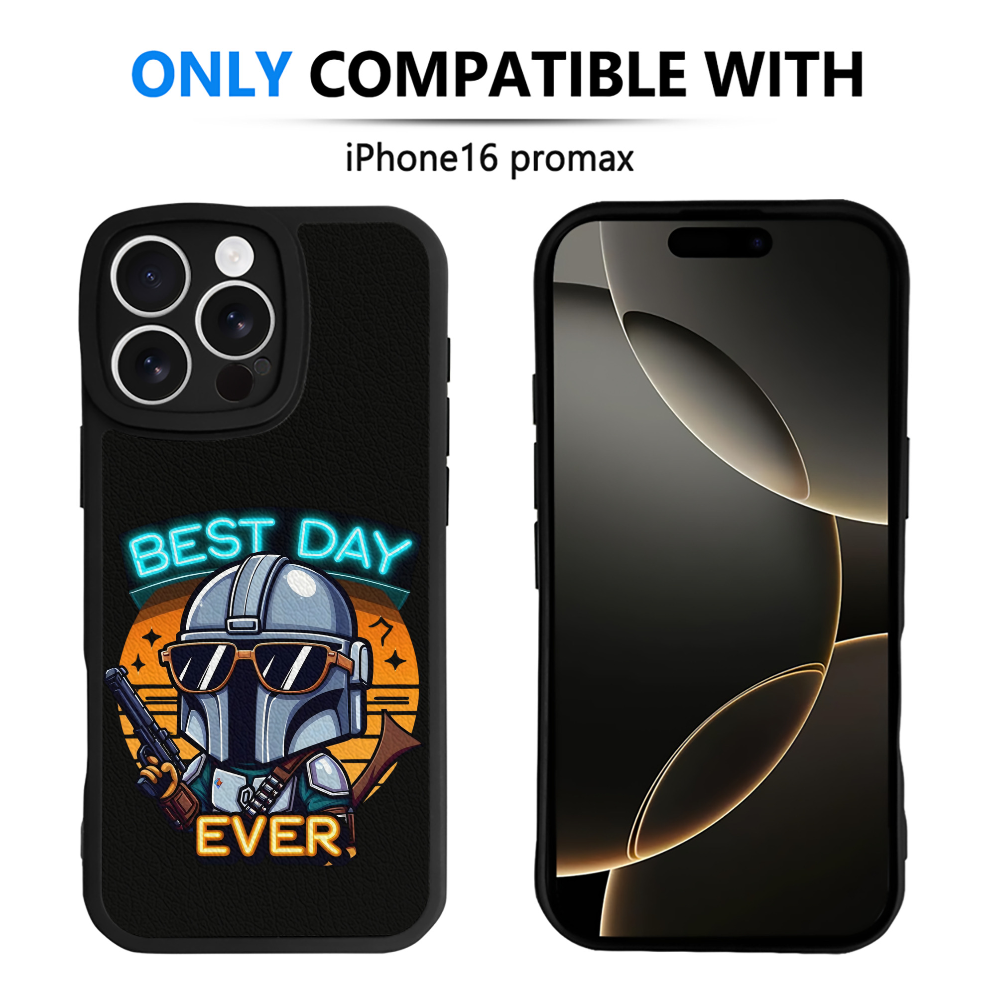 （画像用） スター・ウォーズ Star Wars 【iPhone 16シリーズ対応】シリコンスマホケース（レザー調） 材質：シリコン